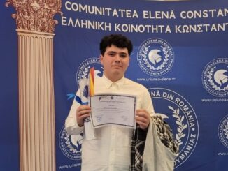 Alexandru Ionuț Buta a câștigat Premiul I la Olimpiada de Limba Greacă. FOTO Arhiva Personală